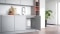 The picture shows a Vitotherm electric water heater from Viessmann for heating water in the kitchen.
