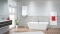 The picture shows a Viessmann Vitotherm wall mounted storage water heater in a bathroom.